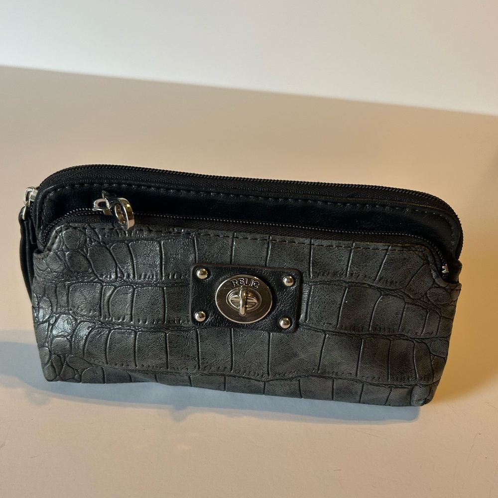 Relic by Fossil Clutch Wallet Handbag Black